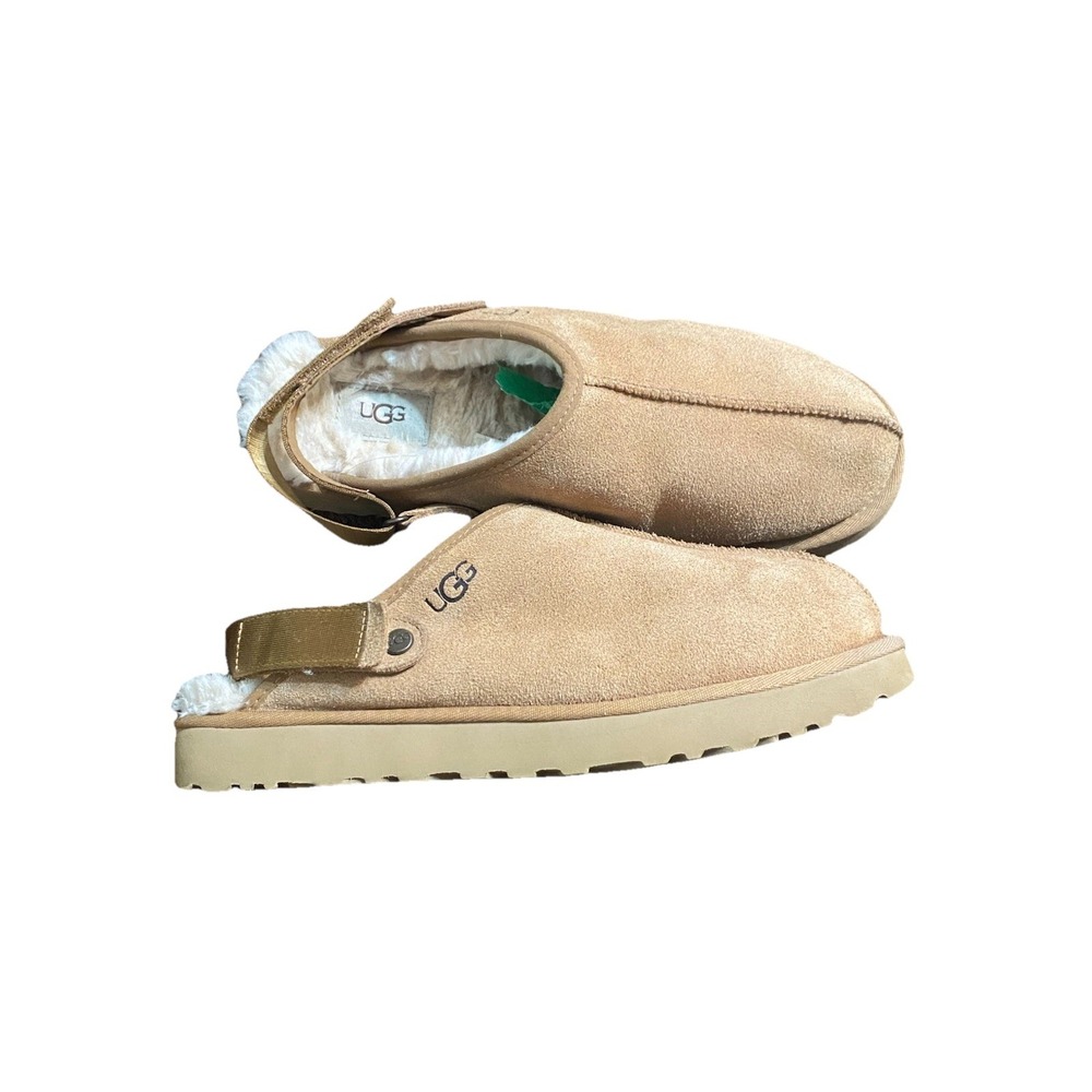 Men's Uggs  Suede Sling Back  Size 11 Sleepers Chestnut Color  In Mint Condition